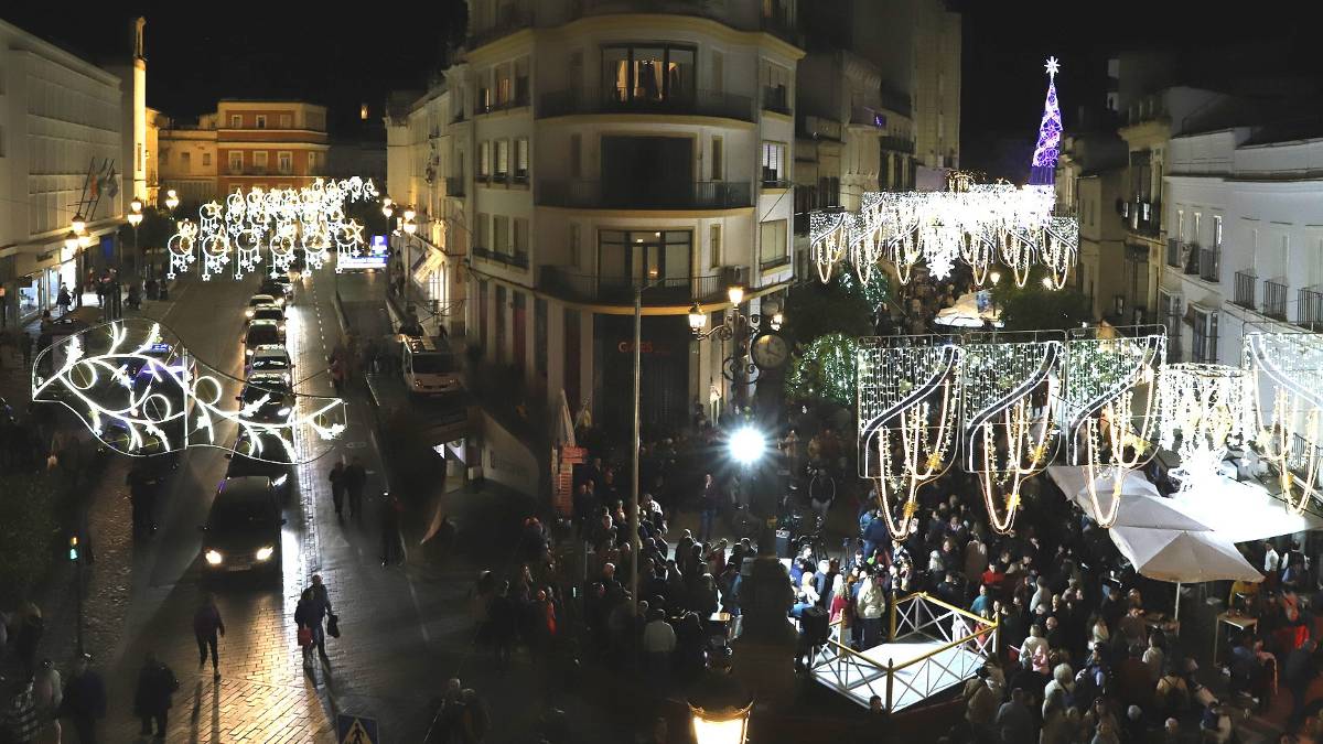 Alumbrado navideño en Jerez