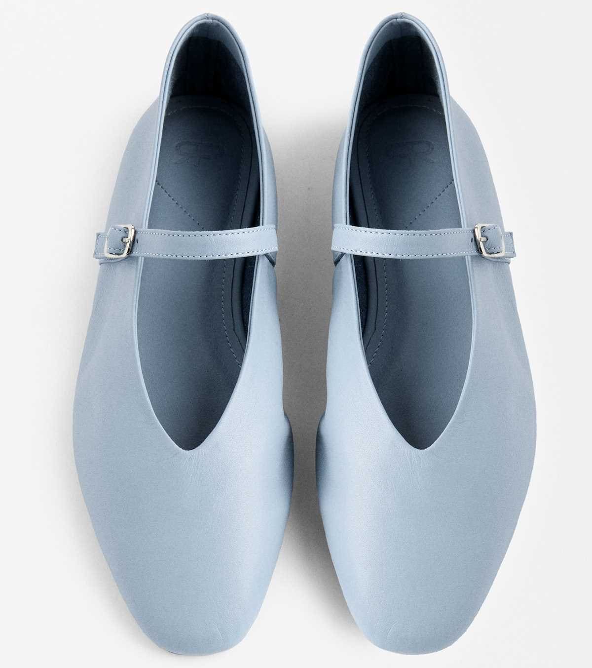 Bailarinas de piel con tira y hebilla de Parfois