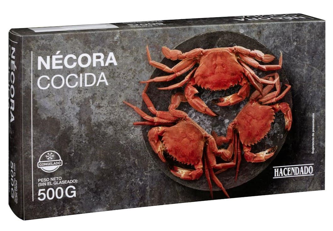 Nécora cocida Hacendado