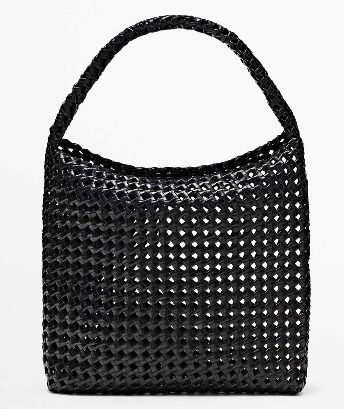 Bolso piel napa trenzado detalle nudo de Massimo Dutti