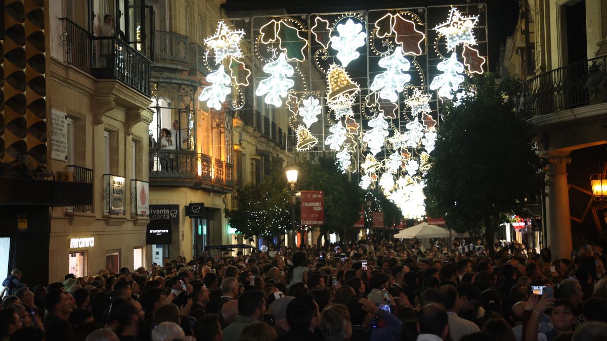 Encendido del alumbrado de Navidad en Jerez | Cristo García
