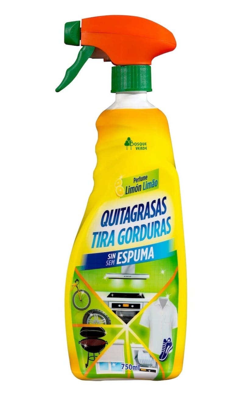 Quitagrasas sin espuma