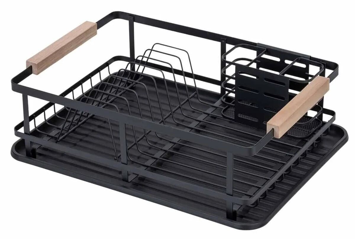 Escurreplatos con aplicaciones de madera Wenko