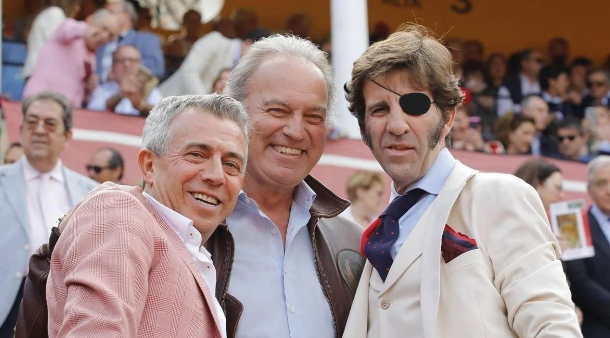 José Luis López, El Turronero, junto a Bertín Osborne y Juan José Padilla