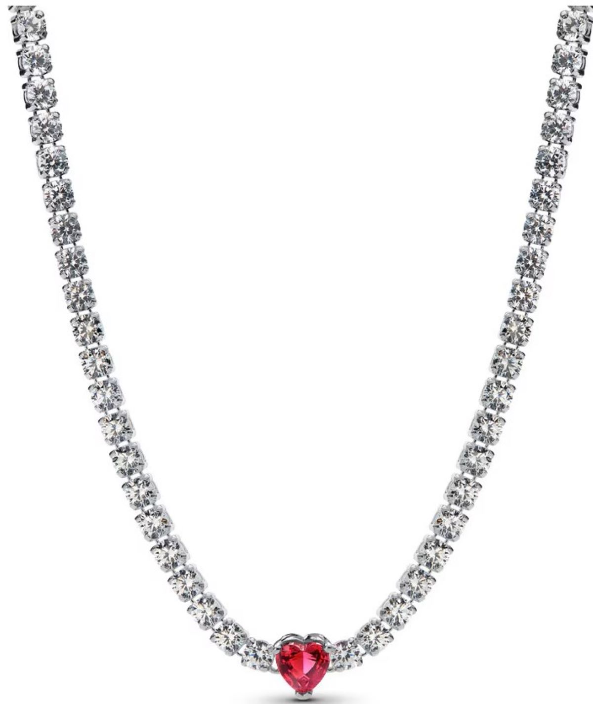 Colgante Pandora en plata de ley Halo Corazón de El Corte Inglés