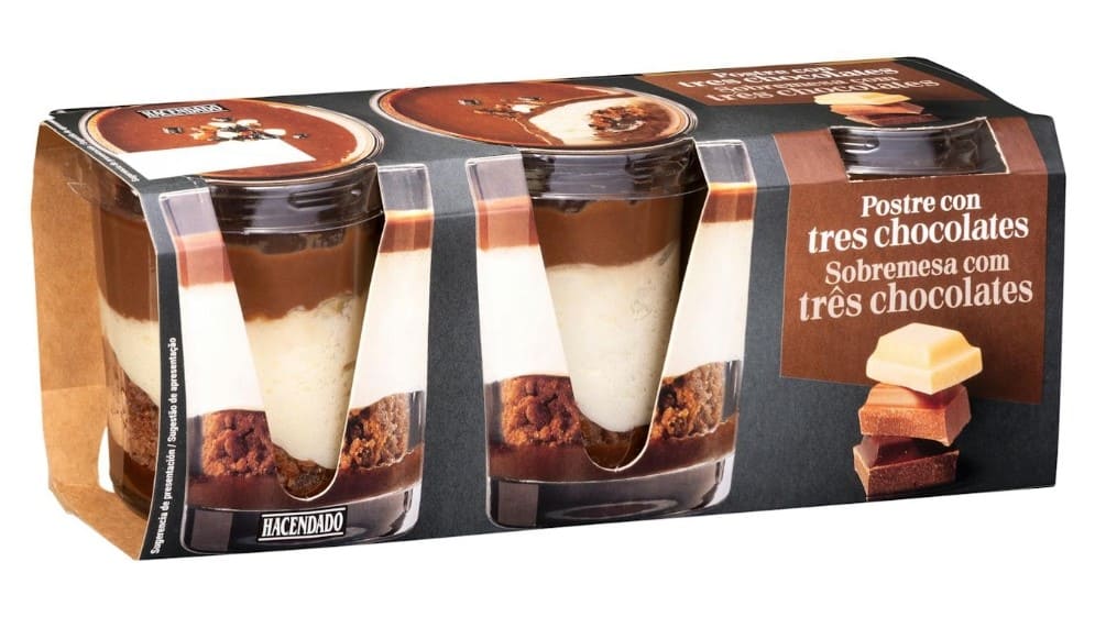 Postre 3 chocolates Hacendado