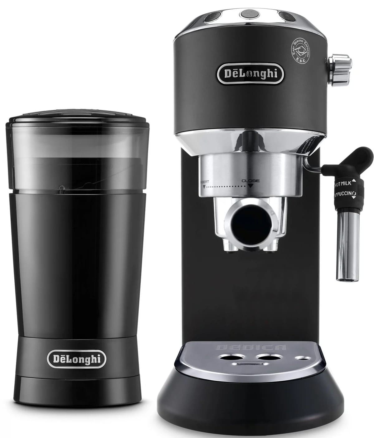 Cafetera Expresso Manual De´Longhi Dedica EC685.BK con molinillo KG200