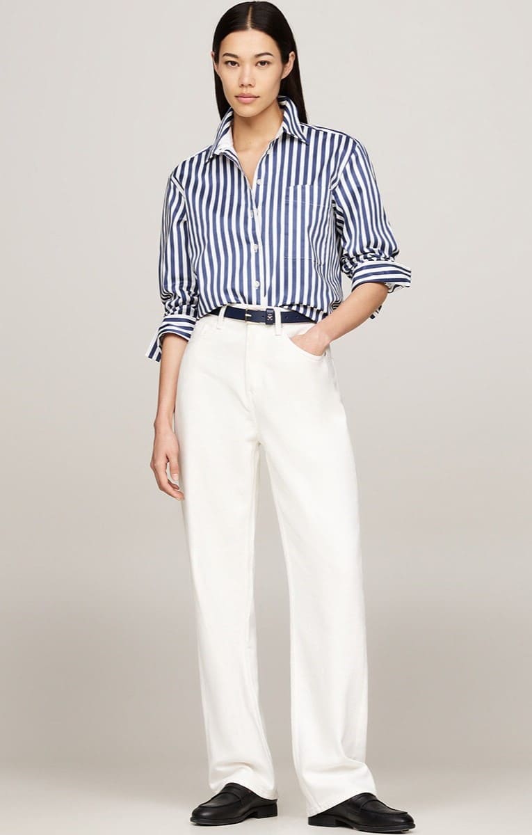 Tommy Hilfiger Vaquero de mujer con fit relaxed y cinta alta