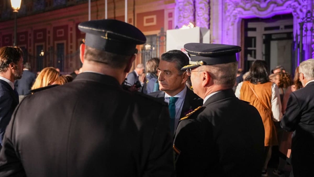 Sanz, durante su presencia en los actos del 25N