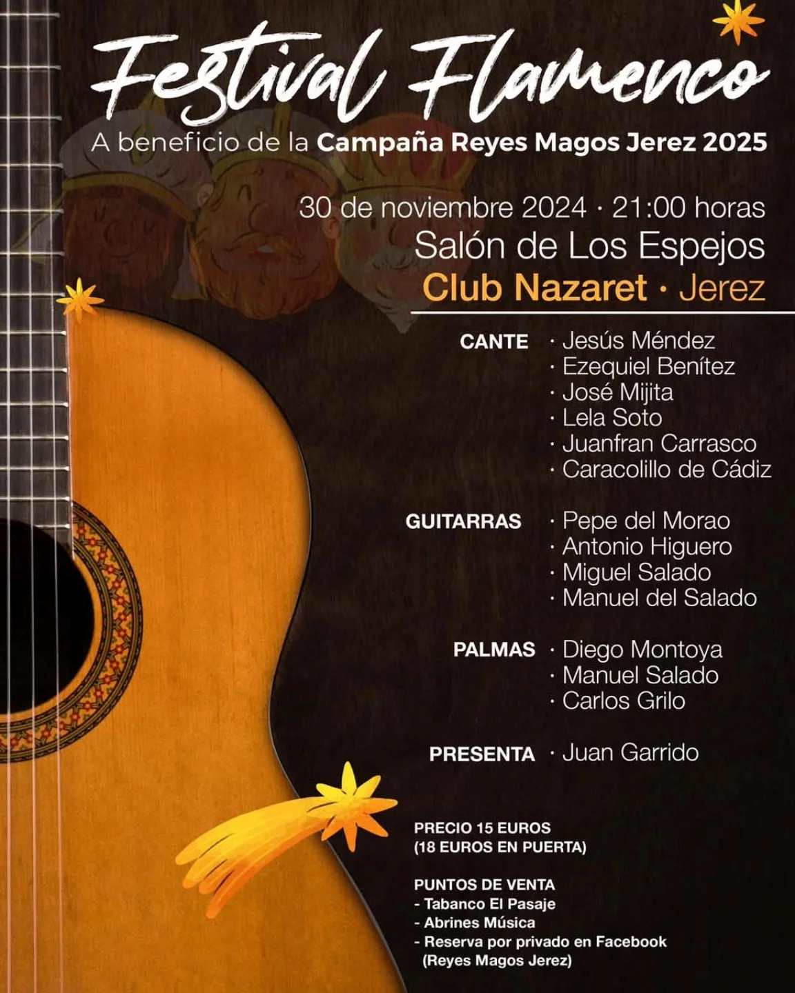 Cartel Gala Benéfica Reyes Magos Jerez 2024