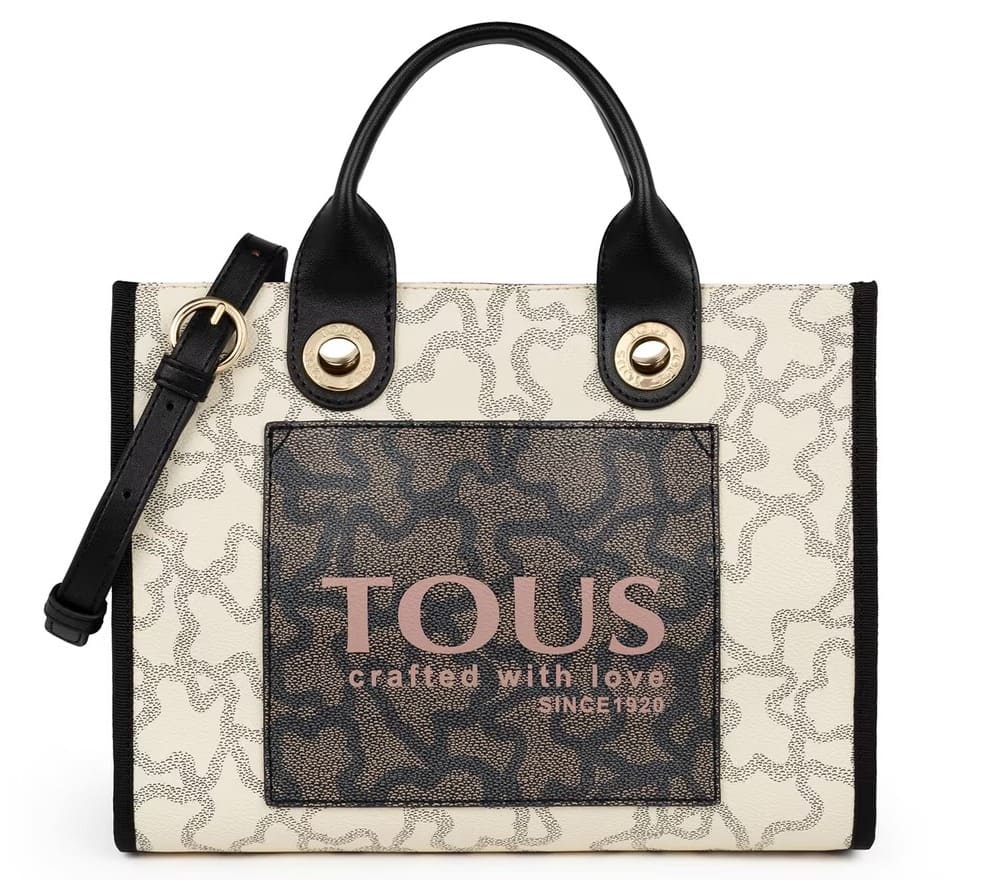 El bolso shopping mediano Amaya Kaos Icon Multi beige de Tous