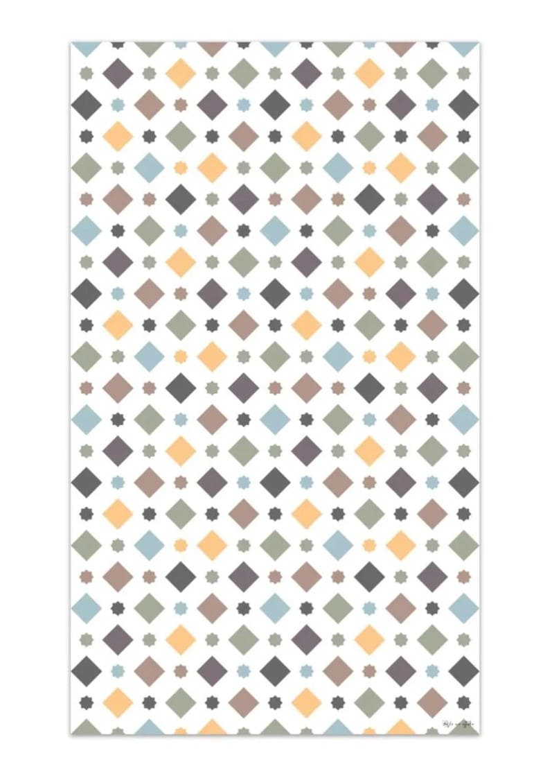 Alfombra de vinilo Hidráulica Multicolor