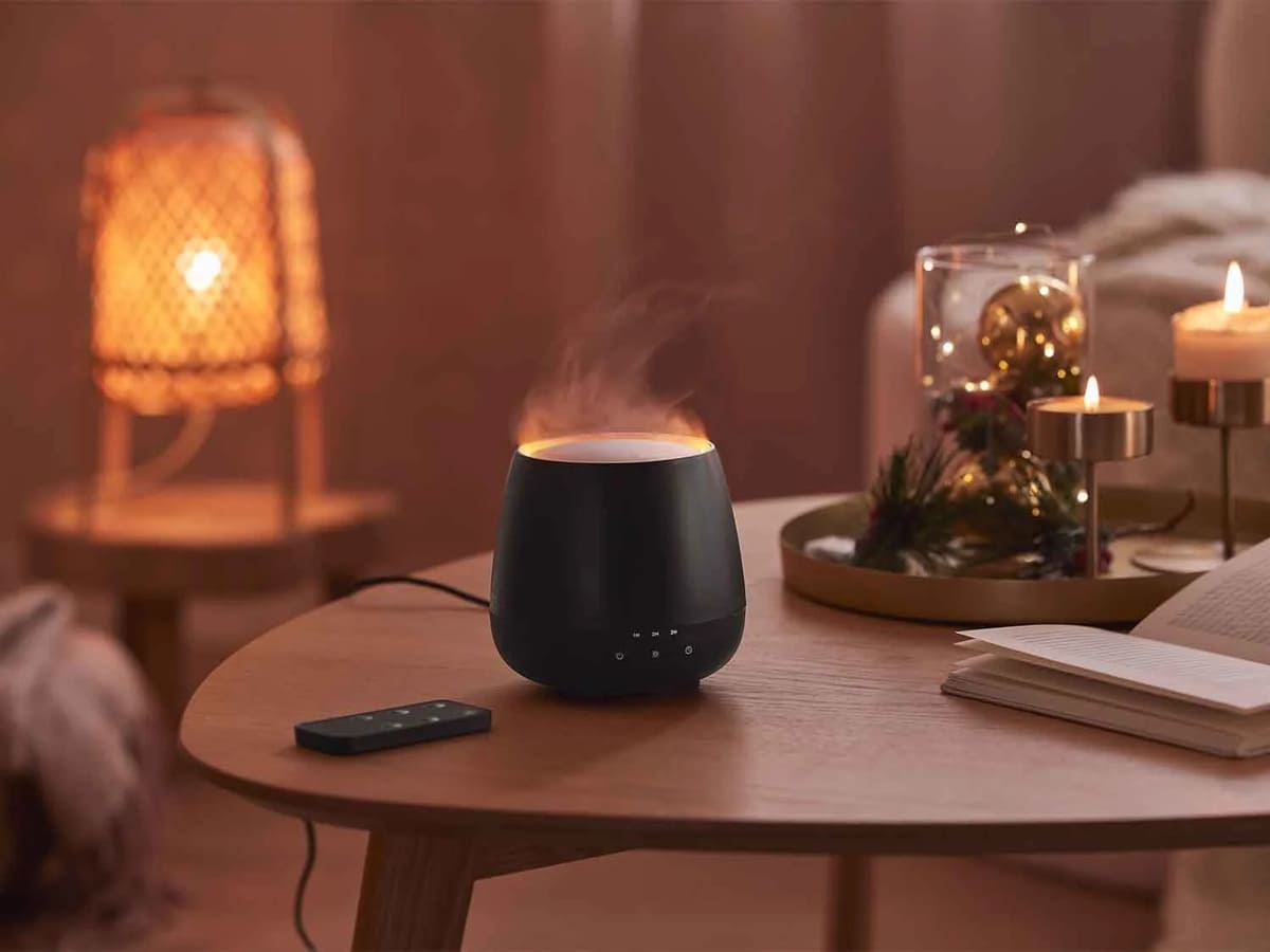 Difusor de aromas con efecto de llama