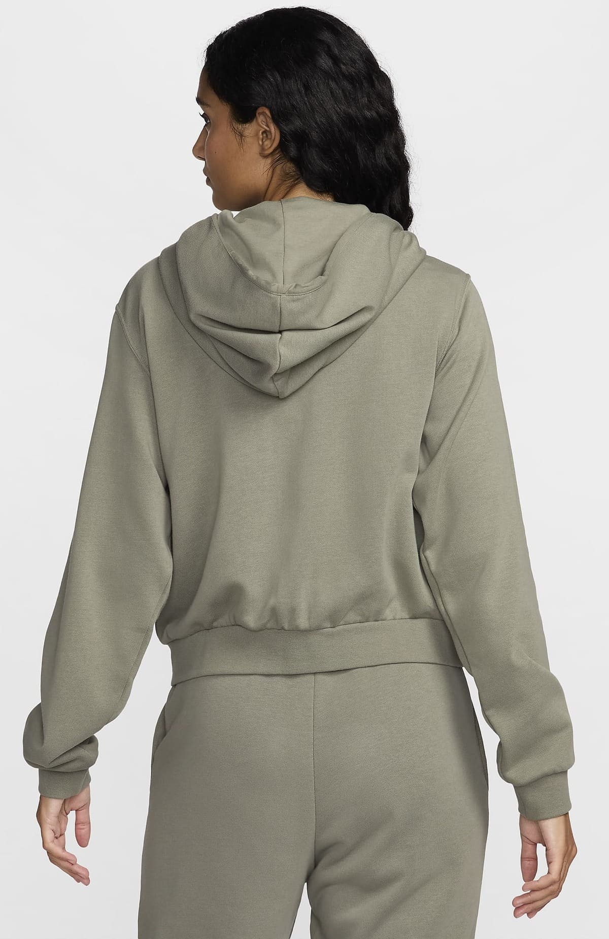 La chaqueta con capucha y cremallera Nike Sportswear Chill Terry en color verde