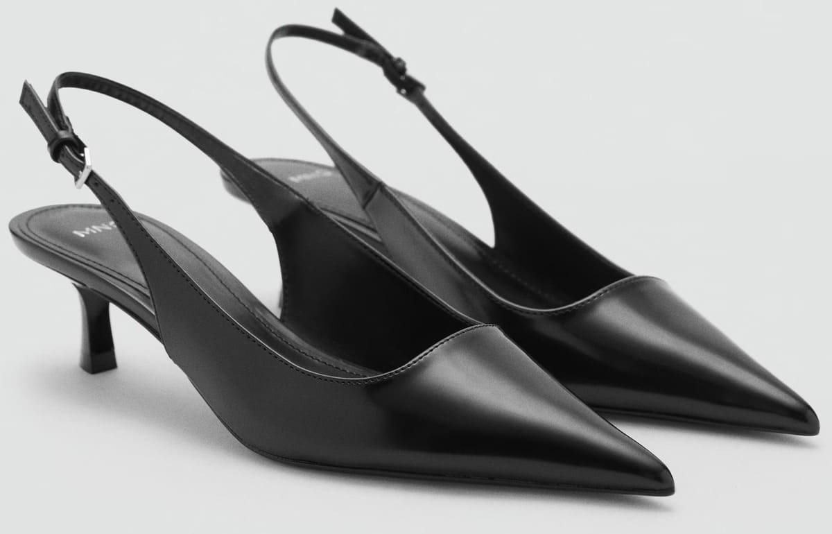 El zapato destalonado con tacón kitten de Mango