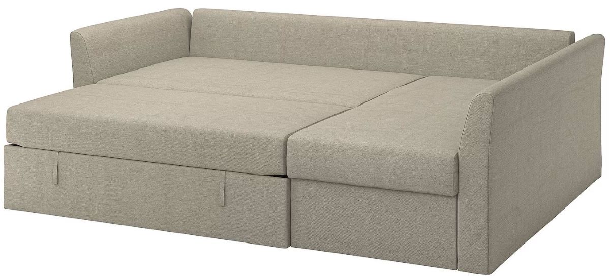 Sofá esquinero con chaise longue de la serie HOLMSUND de Ikea