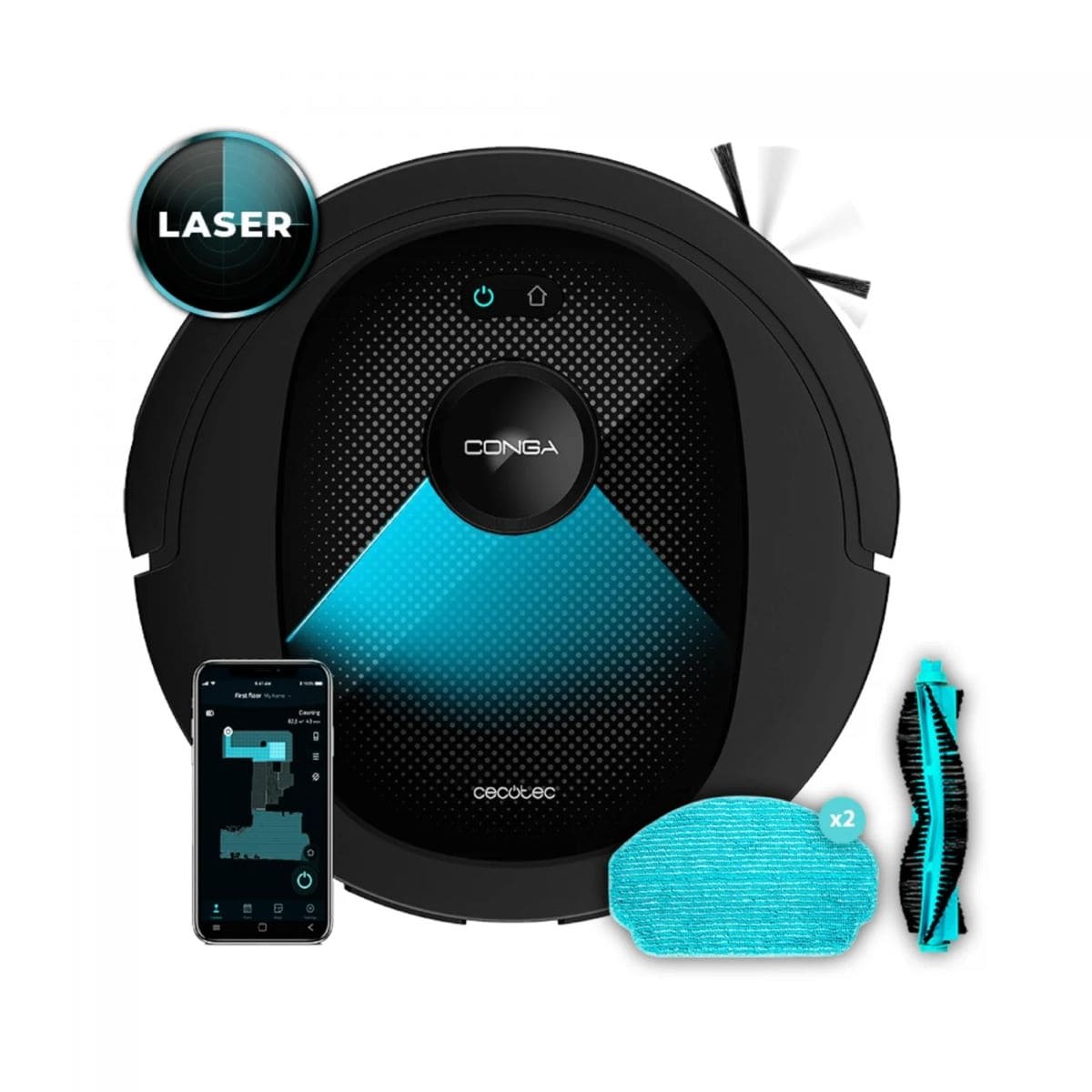 Robot aspirador y friegasuelos Cecotec Conga 7490 Ultimate X-treme