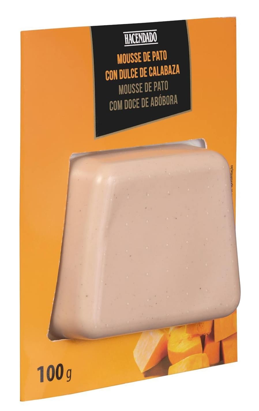 Mousse de pato con dulce de calabaza