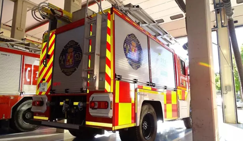 Un camión de bomberos en una imagen de archivo