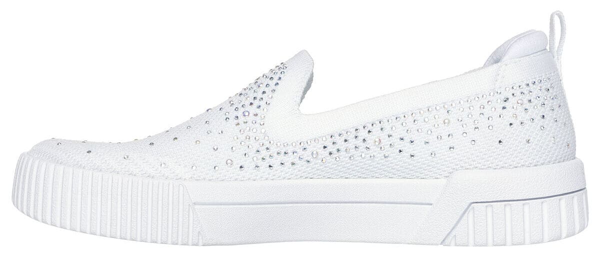 Las zapatillas con pedrería Jade - Shining Stones en color blanco de Skechers