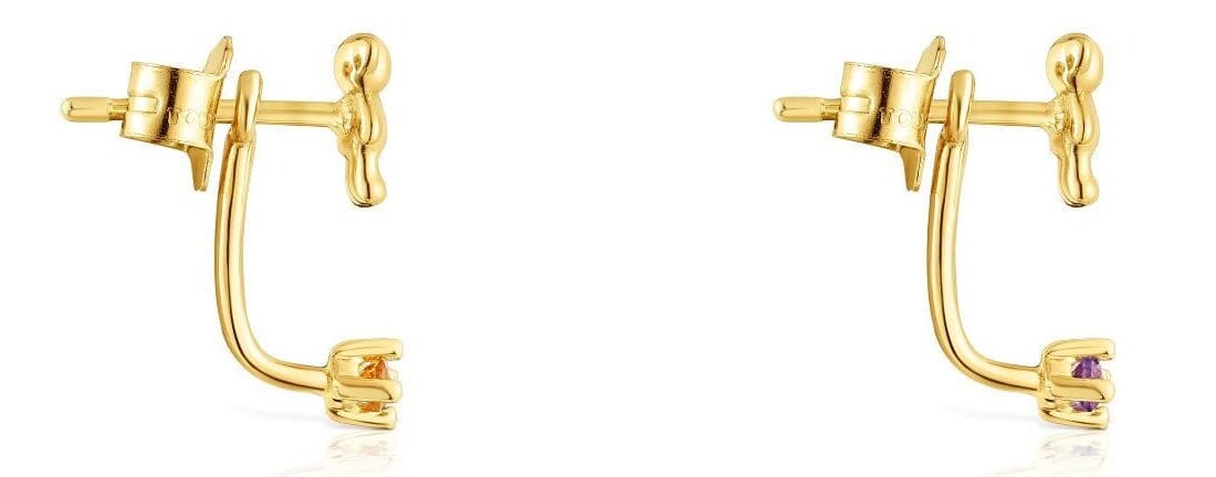 Los pendientes de oro y gemas Tous Teddy Bear