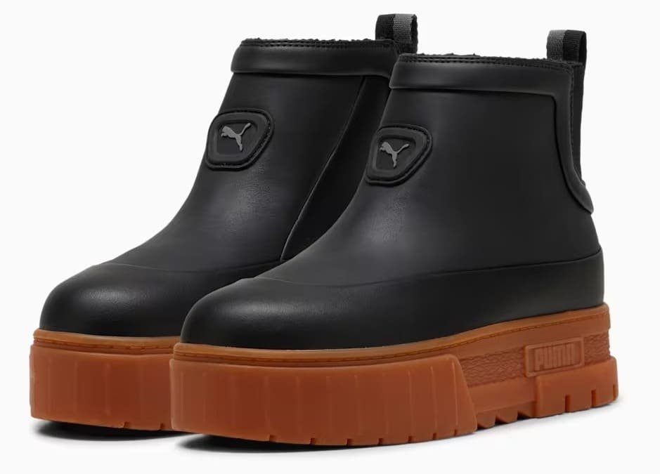 Las botas con plataforma Mayze Wellis Leather Mid para mujer de Puma