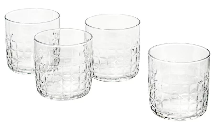 El nuevo vaso de vidrio incoloro de 30 cl FRÖJDA de Ikea