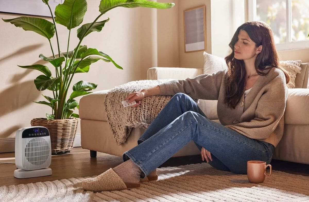 Calefactor de 2000 W con mando a distancia