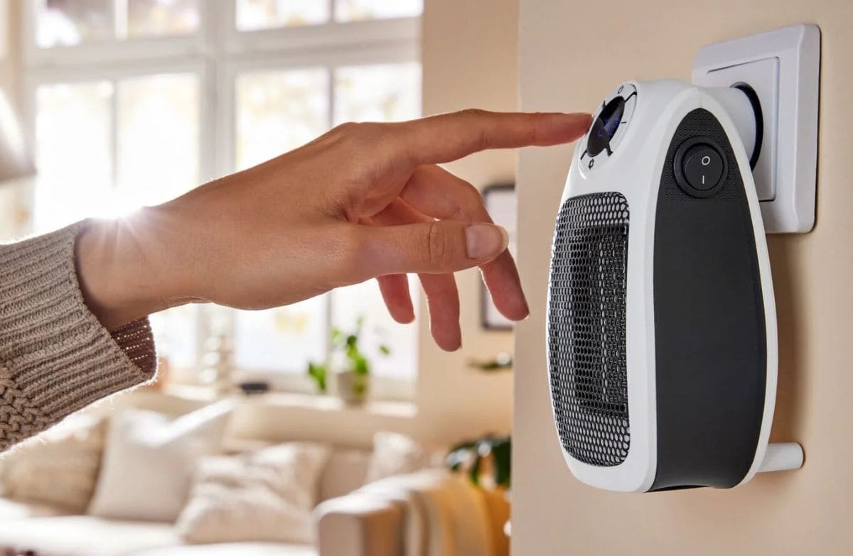 Calefactor cerámico de enchufe de 600 W