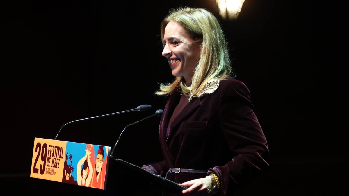 Almudena Martínez del Junco, presidenta de la Diputación de Cádiz en la presentación del XXIX Edición del Festival de Jerez | Cristo García