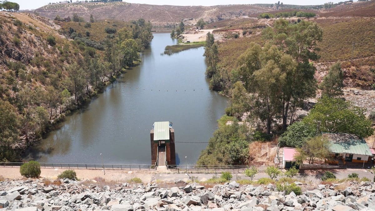 El embalse de Aznalcóllar en Sevilla