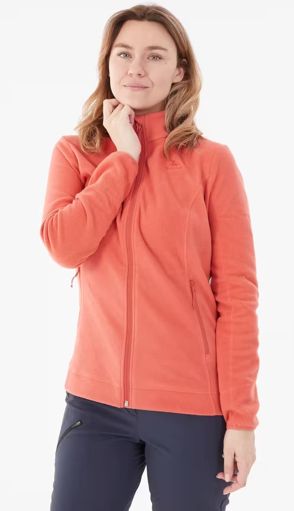 La chaqueta polar de montaña y trekking para mujer Quechua MH120 en Decathlon