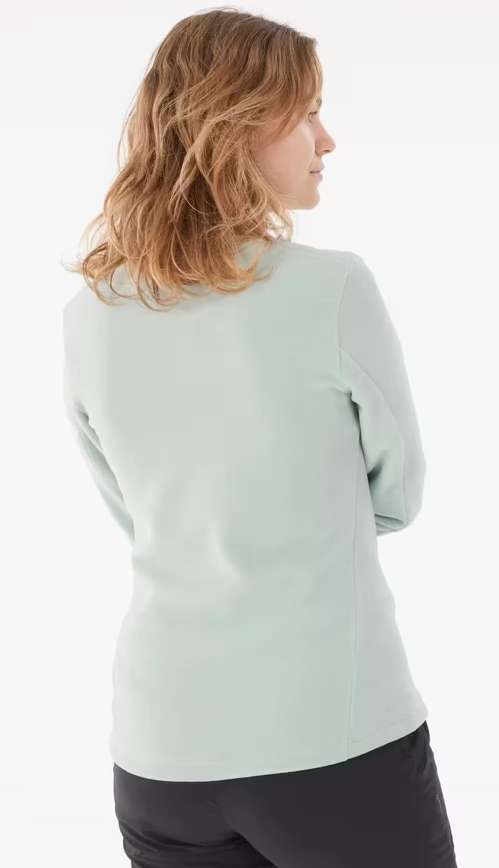 El forro polar de montaña y trekking media cremallera para mujer Quechua MH100 en Decathlon