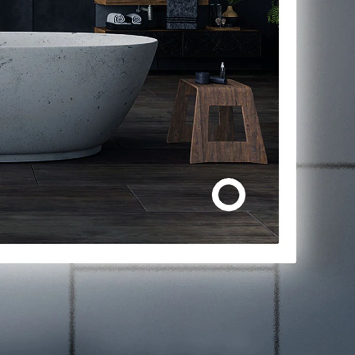 Espejo de baño con iluminación LED KIBATH de Leroy Merlin