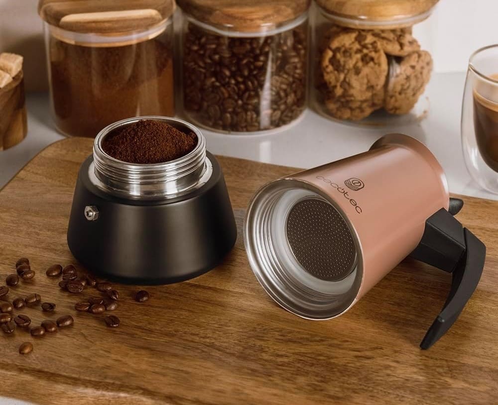 Cecotec Cafetera Italiana Piccolina 600 Gold de Amazon