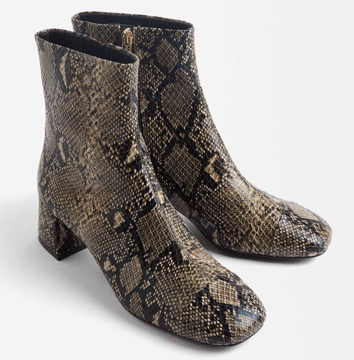 Botines de tacón con estampado animal de Parfois