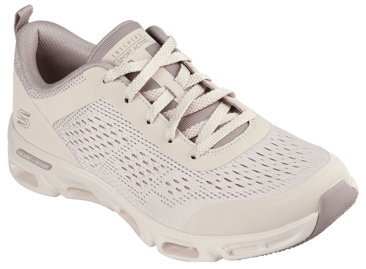 Las zapatillas Glide - Step Gratify - Lume en color natural de Skechers