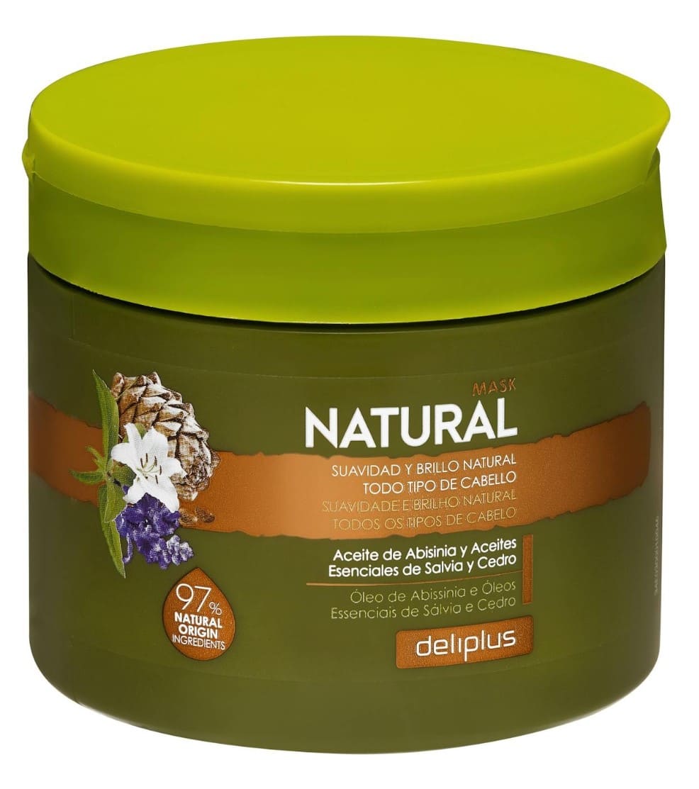 Mascarilla natural Deliplus para todo tipo de cabello