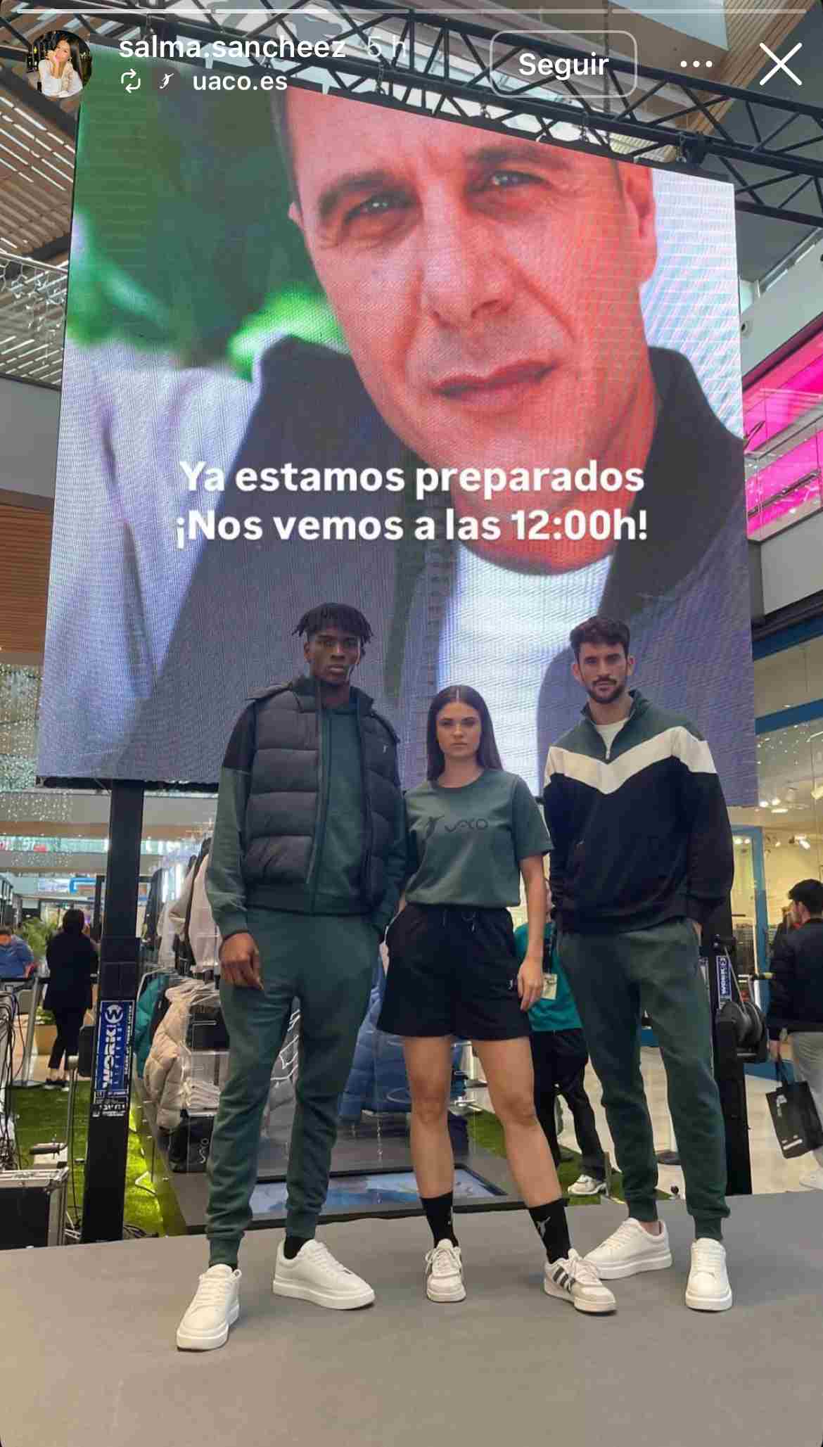 Joaquín Sánchez presenta su nueva marca de ropa 'UACO' en el centro comercial Lagoh | @salma.sancheez