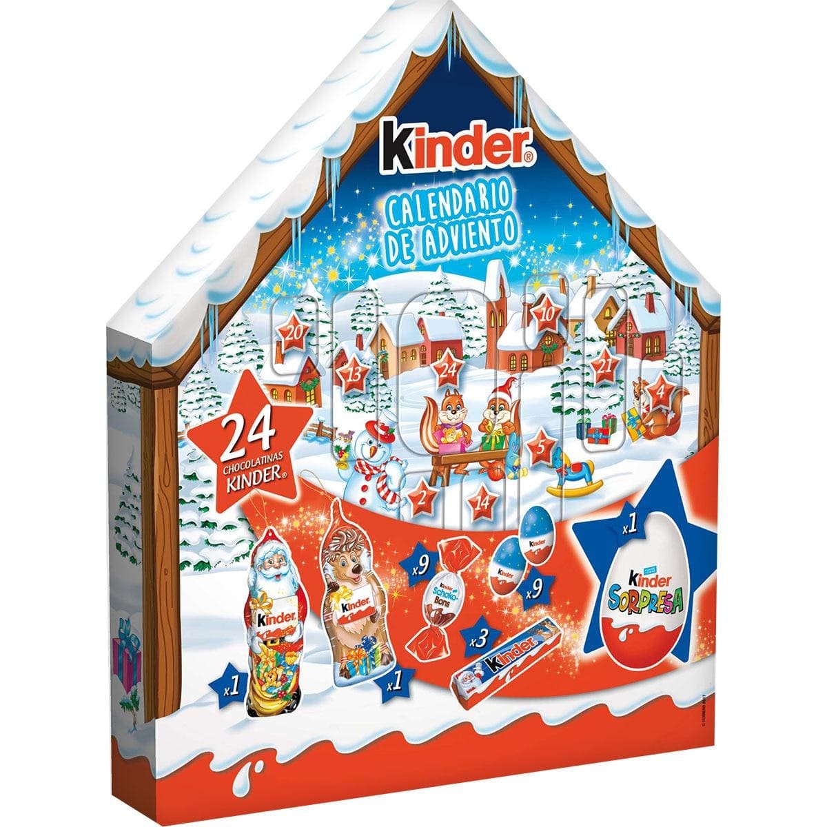 Calendario de Adviento Casa de Navidad KINDER