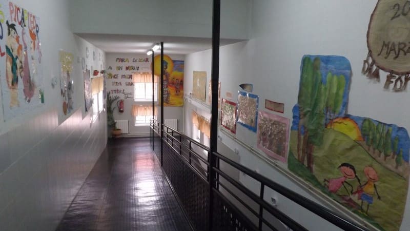 Interior del colegio Alfonso Sancho en Jaén