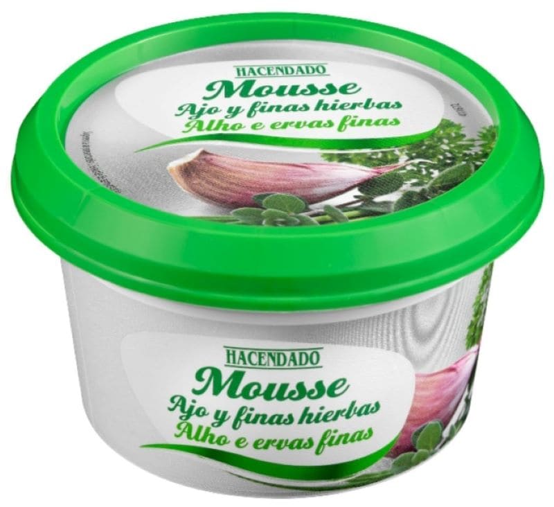 Mousse de queso de vaca con ajo y finas hierbas Hacendado