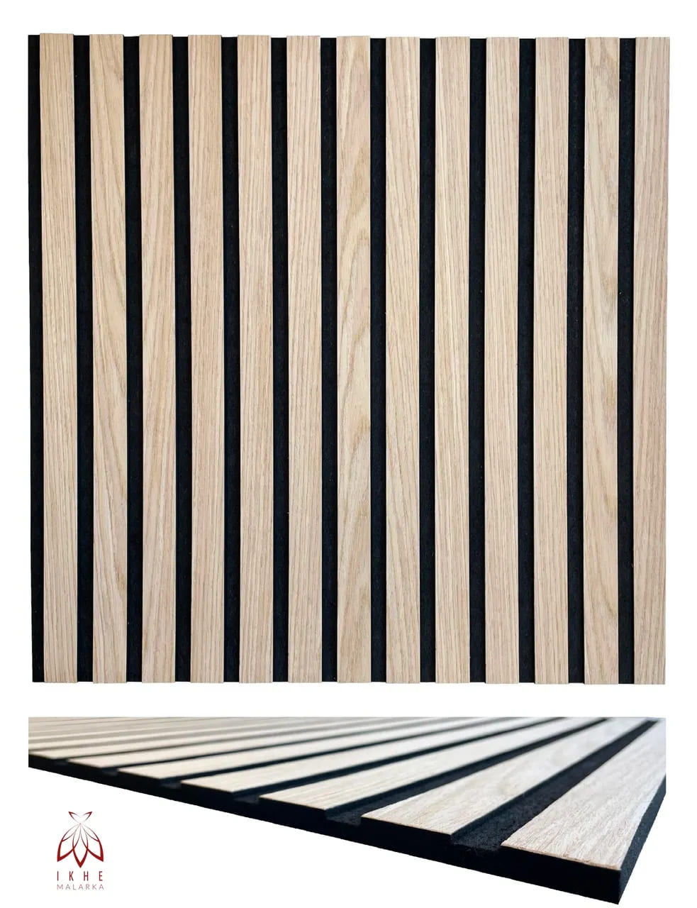 Panel 3D de madera en forma de listones IKHEMALARKA