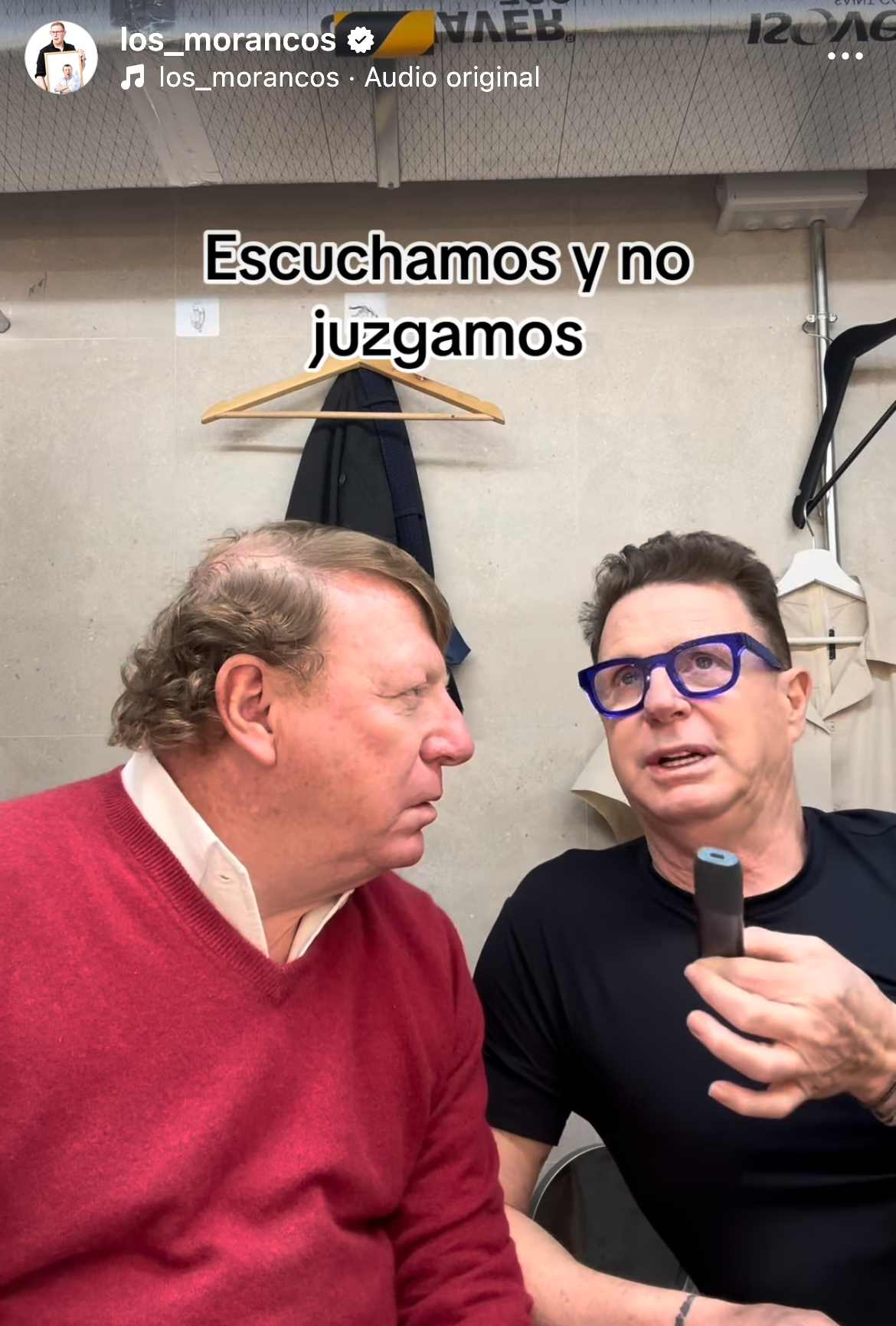 Los Morancos durante su 'sketch' en Instagram | @LosMorancos