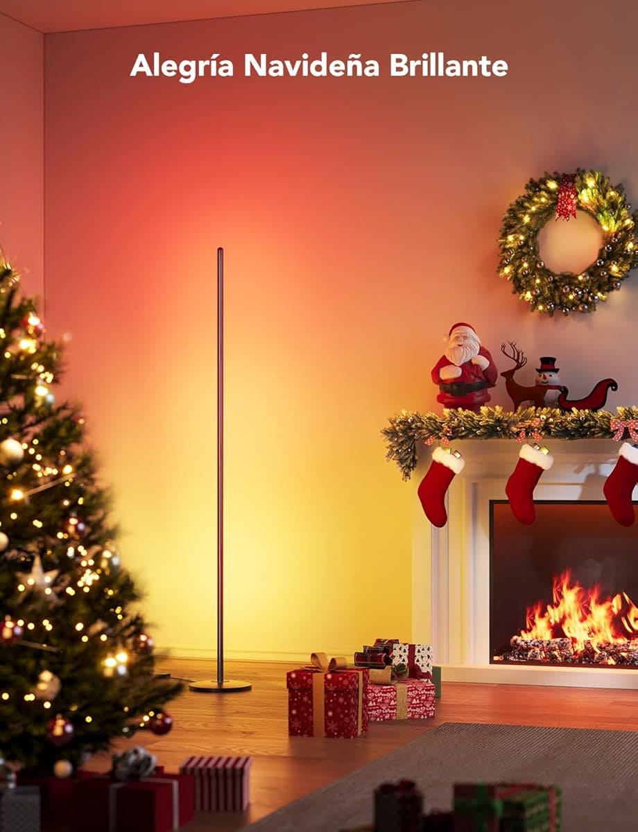 La lámpara de pie LED moderna con 16 millones de colores de Amazon