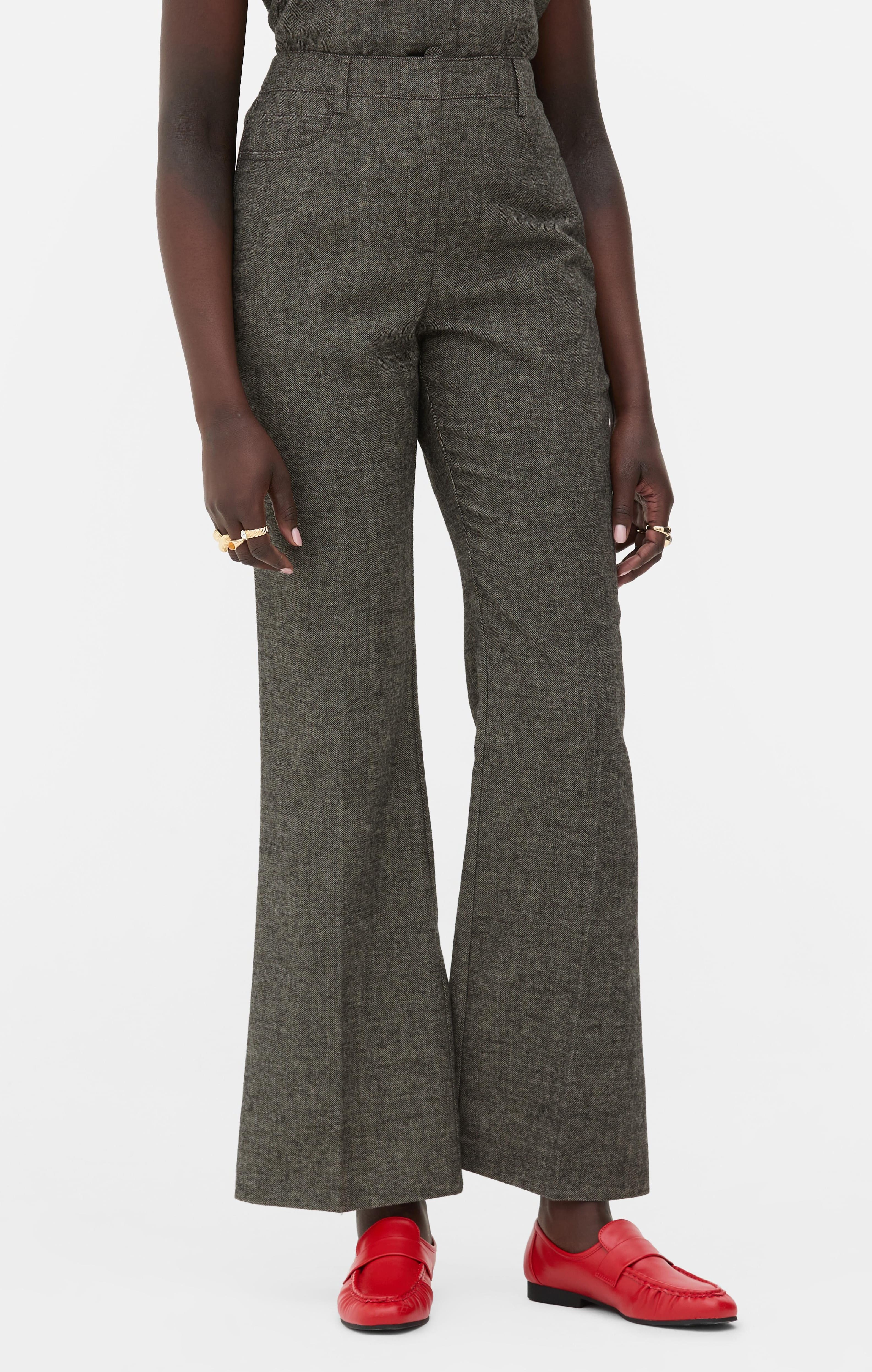 Pantalones en tejido de espiga de Rita Ora de Primark