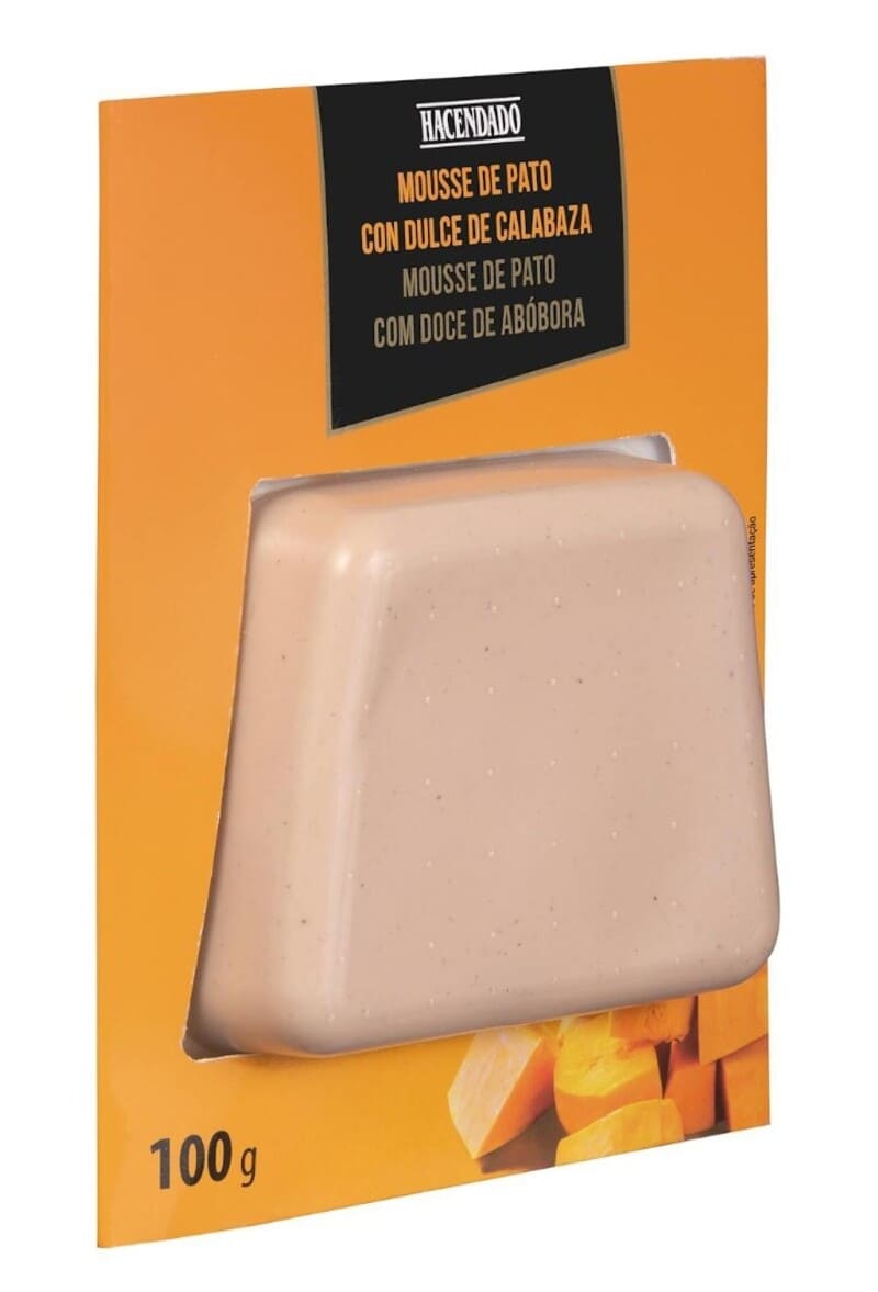 Mousse de pato con dulce de calabaza Hacendado