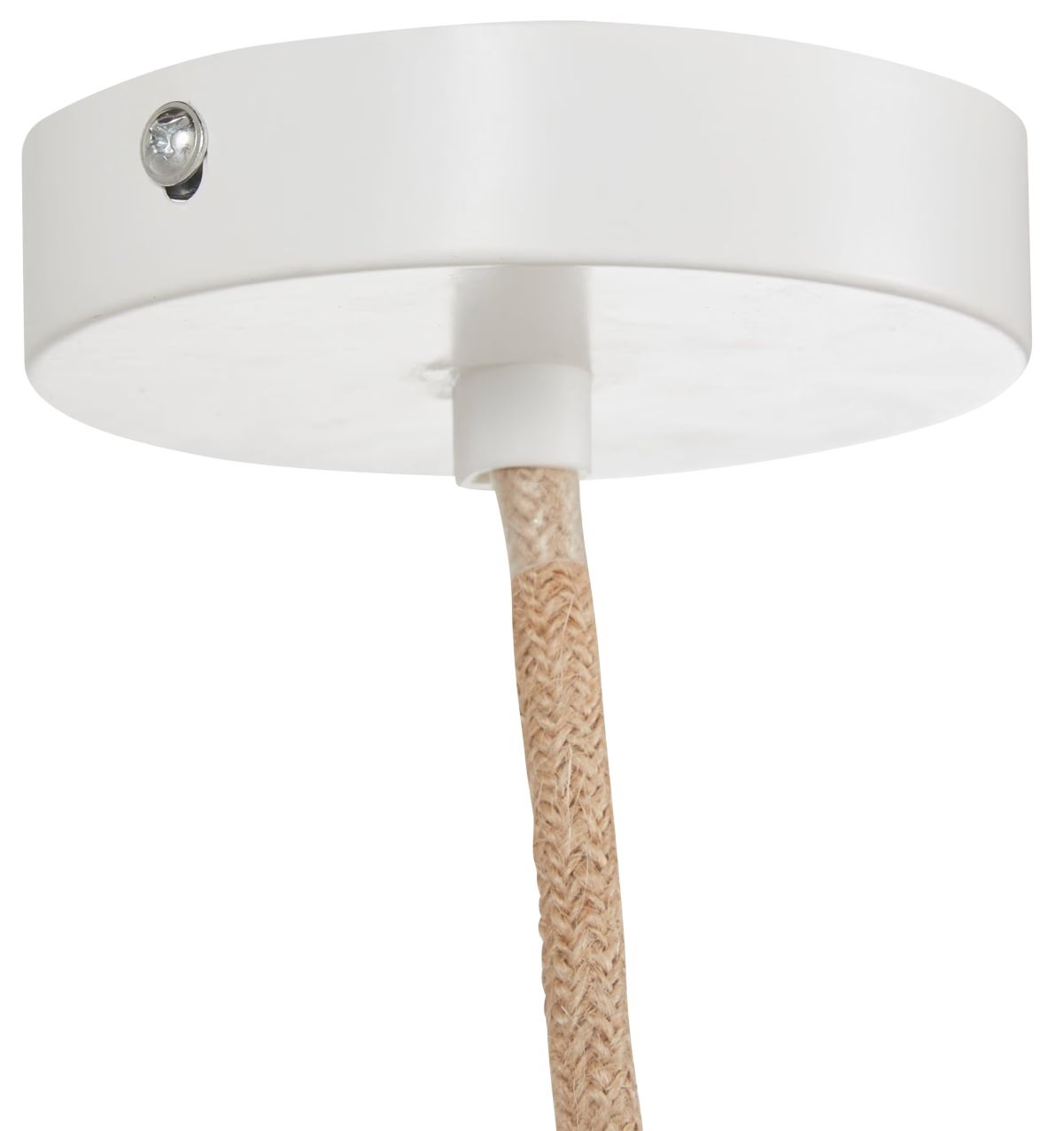 Lámpara de techo de rafia y poliéster reciclado Eulalie de Maions du Monde