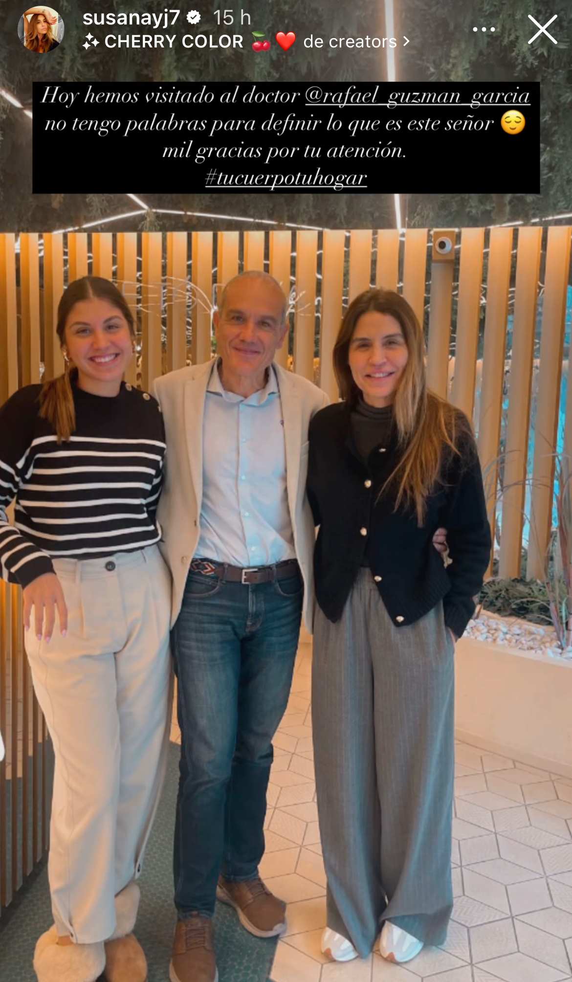 Susana Saborido y su hija Daniela visitan al doctor Rafael Guzmán | @susanay7