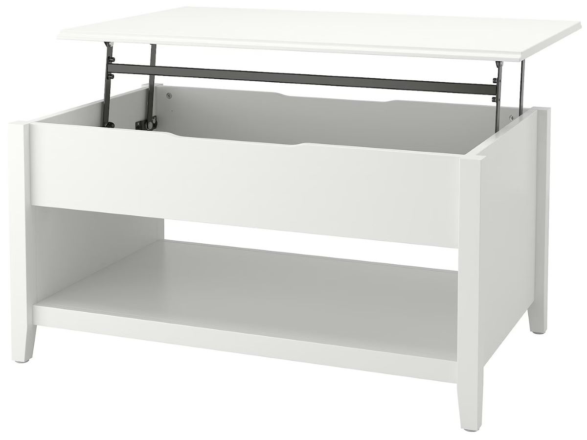 Mesa de centro con tablero regulable de la serie VITTERYD de Ikea